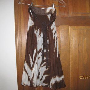 Calvin Klein Brown/White Skirt Size 2
